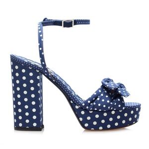 Jodie Polka Dot Platform High-Heel Sandals